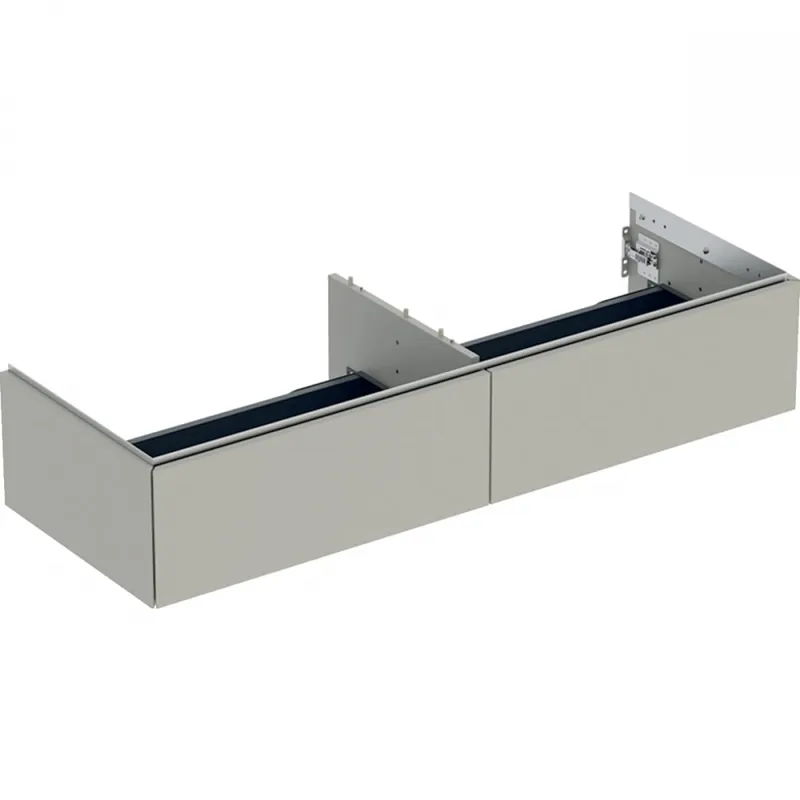 Geberit ONE alsó szekrény mosdóhoz, két fiókkal, 135x26.6x47cm, greige/matt bevonat 505.076.00.7Geberit Prémium