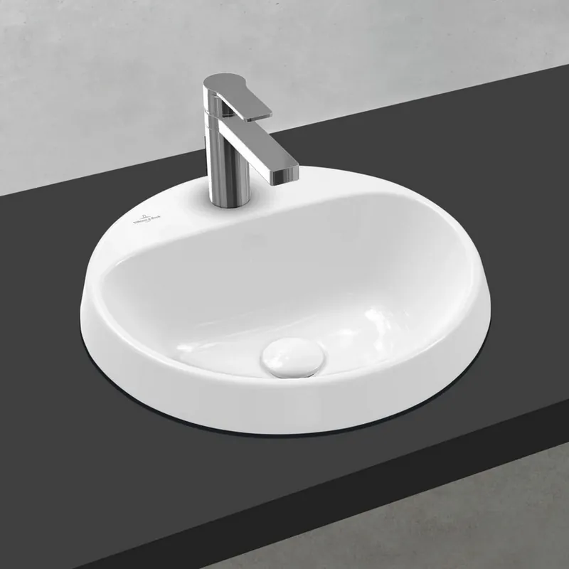 Prémium Villeroy & Boch Architectura 45 cm beépíthető mosdó túlfolyó nélkül CeramicPlus felülettel 5A6546R1Villeroy & Boch