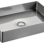 Árengedmény Sapho AURUM 50x35 cm mosdó klik-klak lefolyóval, szálcsiszolt inox AU403Sapho
