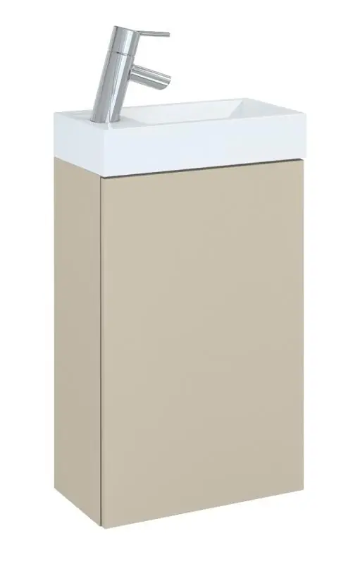 AREZZO design Mini 40 egyajtós alsószekrény mosdóval matt beige AR-168995Arezzo Design Csak ma