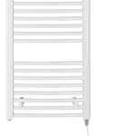 Sapho AQUALINE ORBIT-E 450x960mm elektromos fürdőszobai radiátor fűtőpatronnal, fehér ILEO94TAqualine Kihagyhatatlan ajánlat