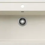 Legkelendőbb BLANCO DALAGO 8-F Silgranit munkalap szintbe építhető mosogató dugókiemelővel, törtfehér 527066 (K)Blanco