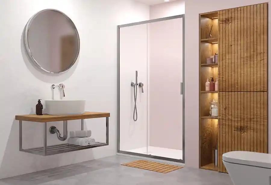 Szuper ajánlat H2O Comfort DWJ 140 cm zuhanyajtó 10260140-01-01 (18970)H2O