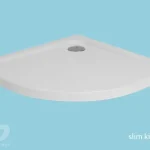 Gyors szállítás H2O Nero A Slim 80x80x5,5 cm íves zuhanytálca 12316H2O