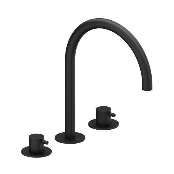 Vedd meg most Ravak Espirit ES 018.20BLM Álló mosdócsaptelep, 3 furatos 270 mm, leeresztő nélkül - Black Matt X070275Ravak