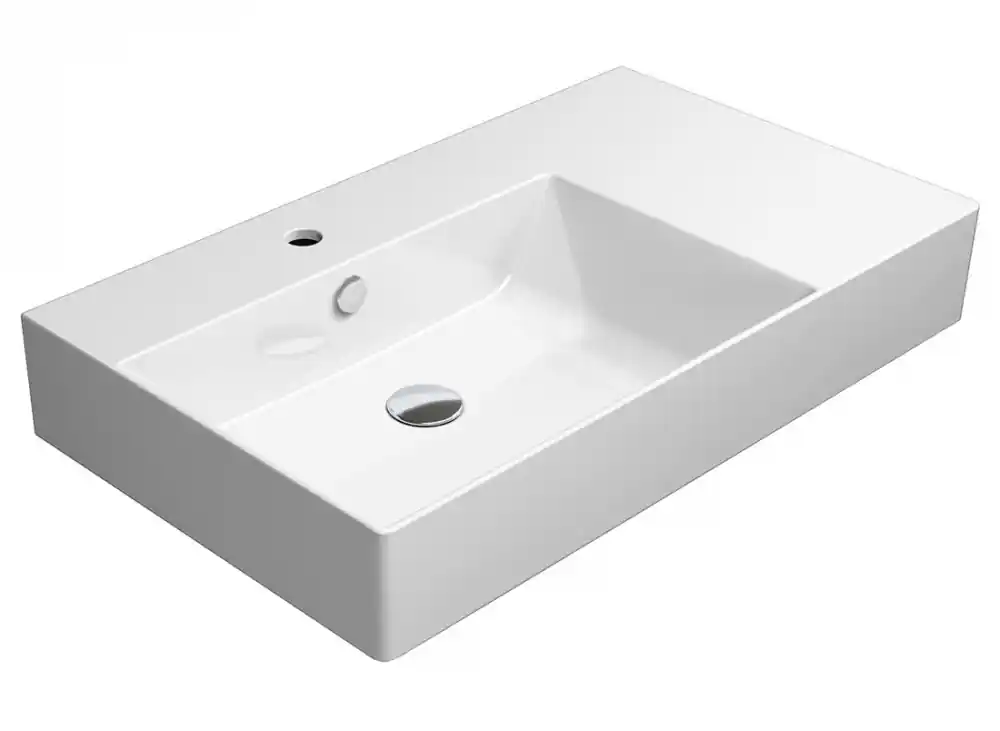 Olcsó Sapho GSI KUBE X 80x47cm balos ExtraGlaze kerámiamosdó, fehér 9456111Sapho