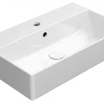 Azonnal elérhető Sapho GSI KUBE X 60x37cm ExtraGlaze kerámiamosdó, fehér 9454111Sapho