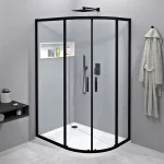Expressz szállítás Sapho GELCO SIGMA SIMPLY 120x90 íves zuhanykabin transzparent üveggel, matt fekete GS1290BSapho