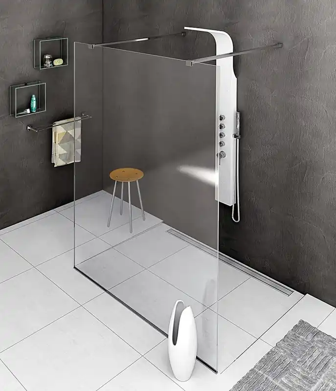 Kedvezményes ár Sapho POLYSAN MODULAR 120 WALK-IN zuhanyfal térbeli elhelyezéshez, króm MS4-120Polysan