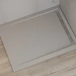 Wasserburg PETRA 120x90 öntött műmárvány zuhanytálca folyókával, szürke 2506R-90-GRWasserburg Ne maradj le