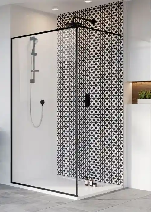 Radaway Modo New Black II Frame Walk-in fekete zuhanyfal 160 cm 389164-54-56Radaway Árcsökkenés