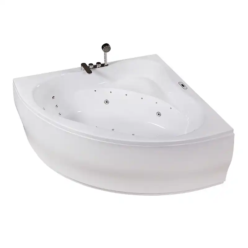 Végkiárusítás Wellis Bled E-Max™ 150x150 cm-es hidromasszázs sarokkád csaptelep nélkül WK00169-1Wellis