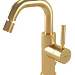 Bugnatese KOBUK MINI Bidet csaptelep leeresztővel tört kifolyóval, szálcsiszolt arany 2225QOSBugnatese Kedvezmény