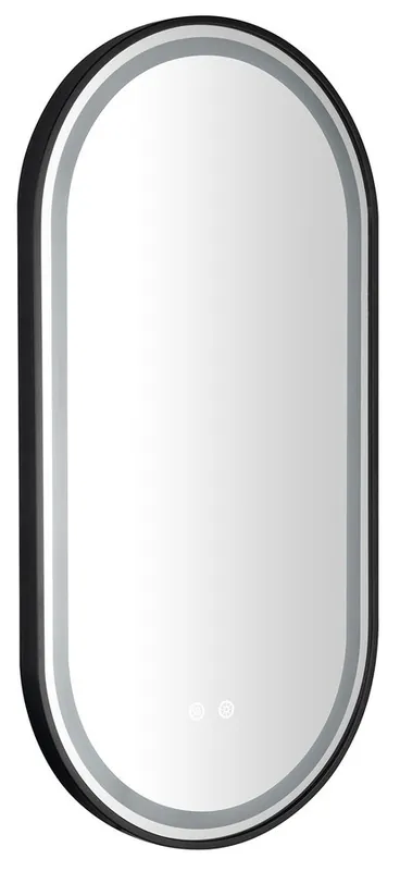 Expressz kézbesítés Sapho KEIRA 45x90cm tükör LED világítással, matt fekete KE045Sapho