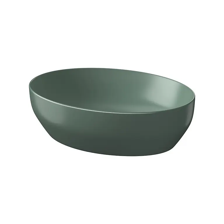 Cersanit Larga pultra ültethető mosdótál 50x38 cm, matt zöld K677-054Cersanit Korlátozott ajánlat
