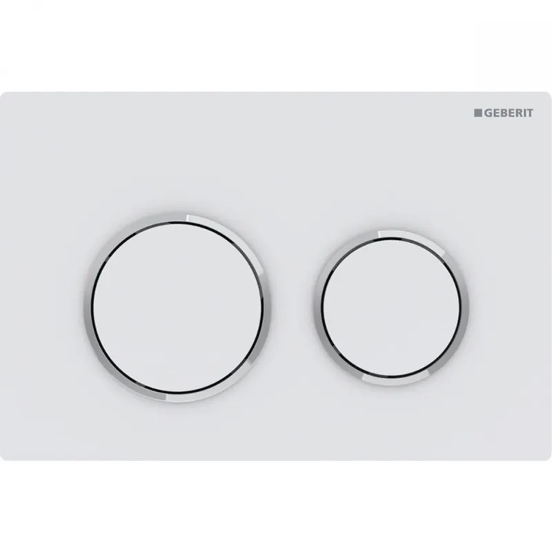 Geberit Omega20 működtető nyomólap, matt fehér easy-to-clean bevonattal/fényes króm 115.085.JT.1Geberit Kedvezmény