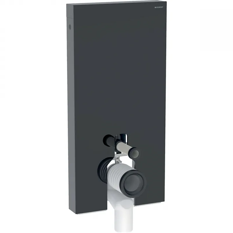 Újdonság Geberit Monolith Plus 101 szanitermodul talpon álló WC-hez, fekete üveg 131.202.SJ.7Geberit