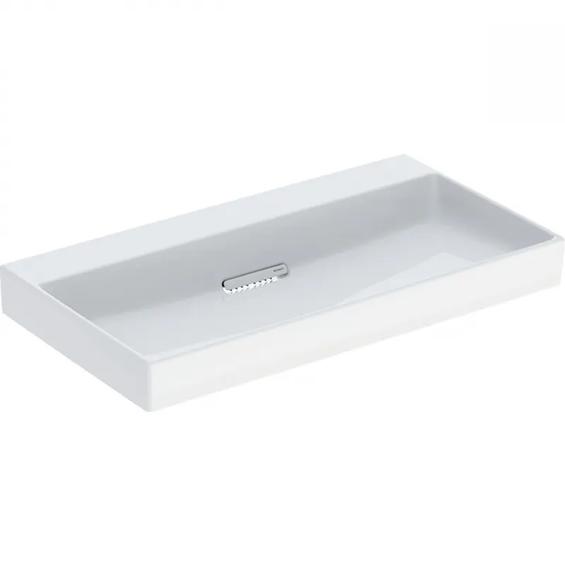 Kiárusítás Geberit ONE 90x48 cm KeraTect mosdó csaplyuk nélkül, fehér 505.037.00.1Geberit