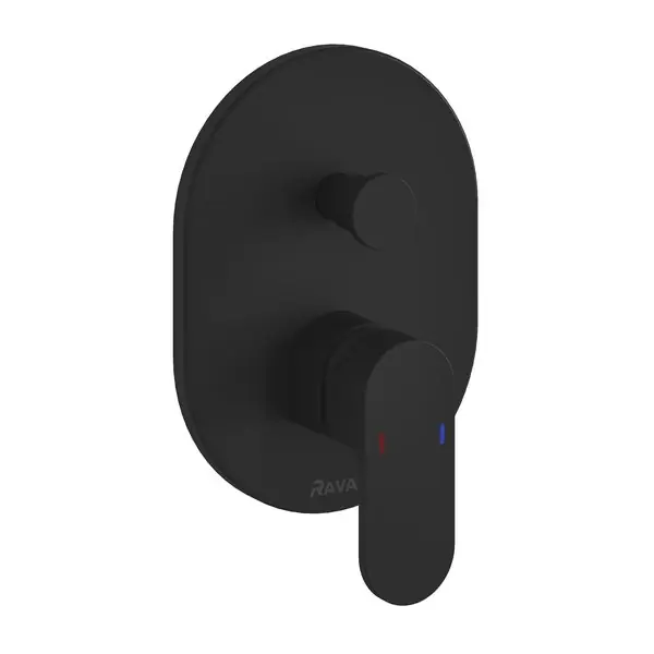 Szuper akció Ravak Chrome CR 065.20BL.O2.RB070 Chrome falba süllyesztett csaptelep váltóval R-Box-hoz, fekete X070433Ravak