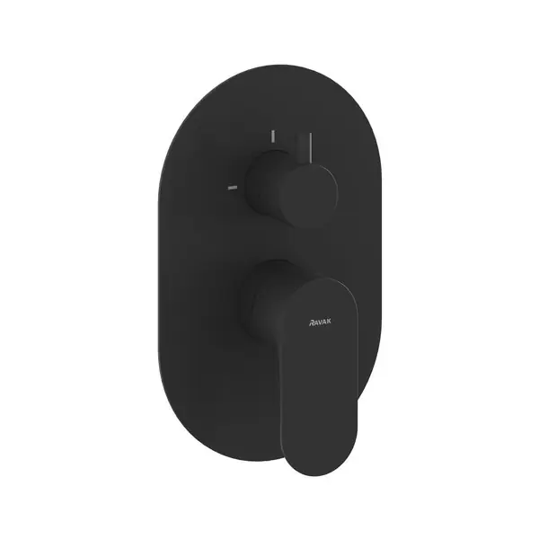 Ravak Eleganta EL 065.20BLM.O2.RB07E Falba süllyesztett csaptelep, kétutas, belső egység nélkül, Black Matt X070301Ravak Biztonságos fizetés