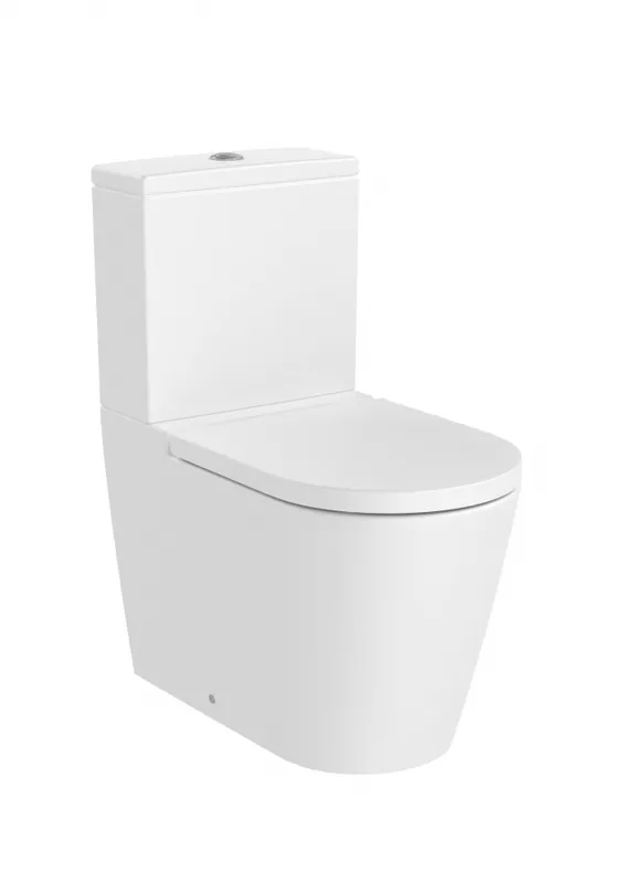 Gyors kiszállítás Roca Inspira Round falra tolható Rimless monoblokkos wc csésze, matt fehér A342526620Roca