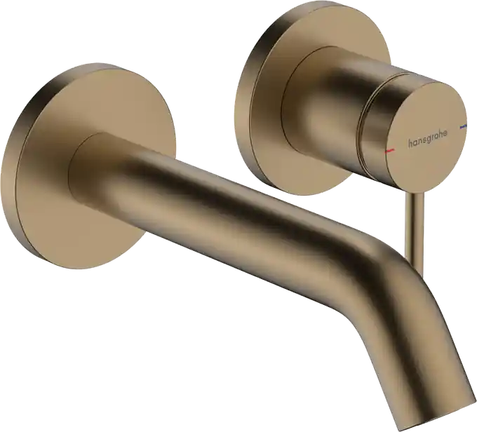 Biztonságos fizetés Hansgrohe Tecturis S egykaros falsík alatti mosdócsaptelep, 16.5cm-es kifolyóval, szálcsiszolt bronz 73350140Hansgrohe