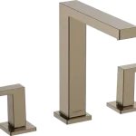 Alacsony ár Hansgrohe Tecturis E 3-lyukú mosdócsaptelep 150 EcoSmart+, Push-open lefolyógarnitúrával, szálcsiszolt bronz 73030140Hansgrohe