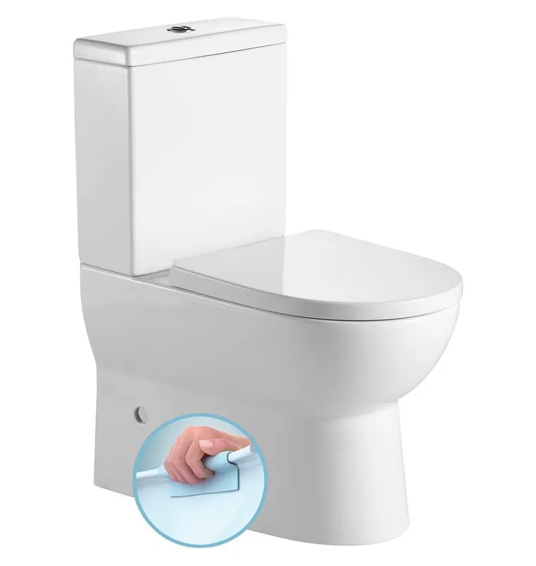 Sapho AQUALINE JALTA RIMLESS monoblokkos WC duálgombos öblítőmechanikával, fehér PB103RWAqualine Népszerű