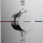 Hansgrohe ShowerSelect Comfort Q Falsík alatti termosztát, 2 funkciós, beépített biztonsági kombinációval EN1717, króm 15586000Hansgrohe Azonnali szállítás