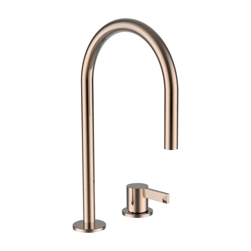 Olcsóbb Laufen KARTELL BY LAUFEN két csaplyukas mosdó csaptelep leeresztő nélkül, rózsa arany H3113320822201Laufen