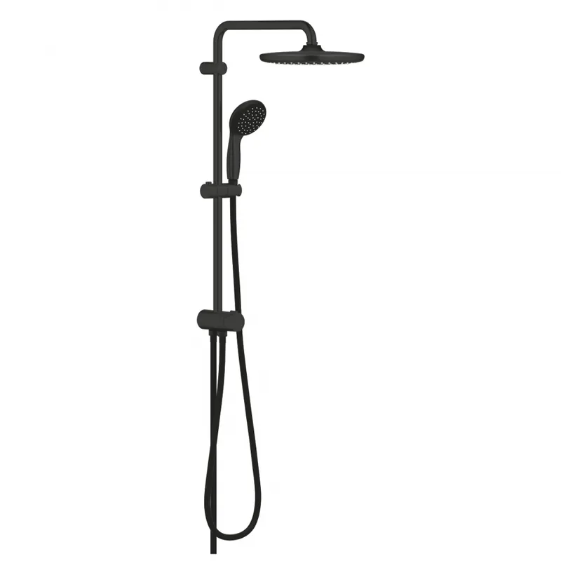 Kihagyhatatlan ajánlat Grohe Vitalio Start System 250 Flex zuhanyrendszer diverterrel falra szereléshez, matt fekete 266802430Grohe