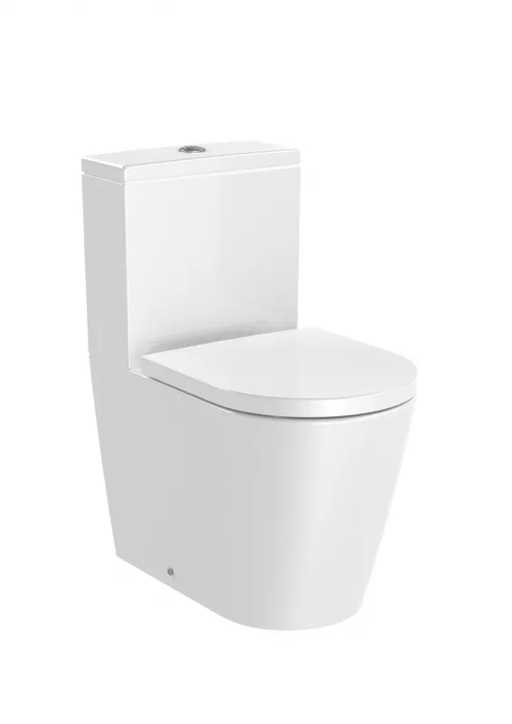 Roca Inspira Round Compact falra tolható Rimless monoblokkos wc csésze, fehér A342529000Roca Legjobb ár