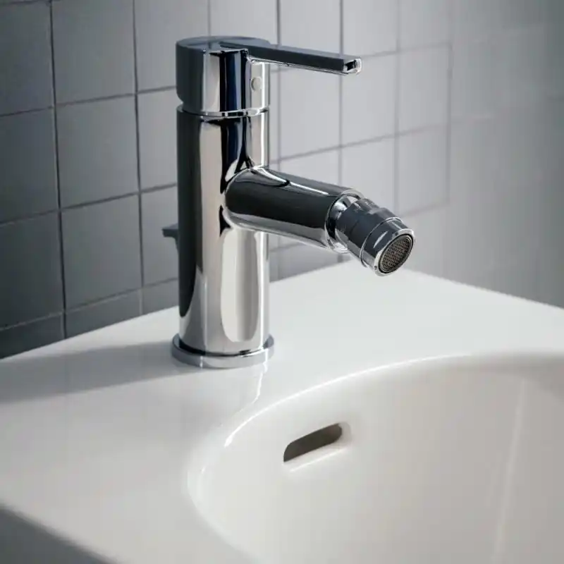 Gyors szállítás Laufen Lua egykaros bide csaptelep húzórudas lefolyószelep, króm H3410810041141Laufen