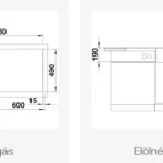 Újdonság BLANCO AXIA III 6 S gránit mosogató üveg vágólap, rozsdamentes multifunkciós tál, InFino távműködtető balos, törtfehér 527043Blanco