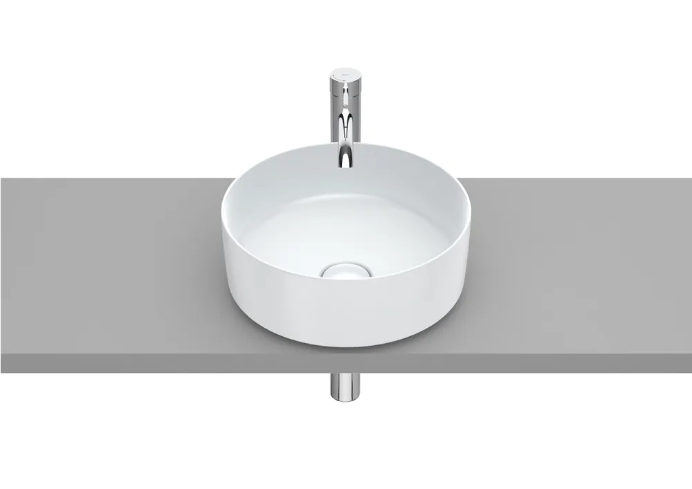 Roca Inspira ROUND 37 cm pultra ültethető FINECERAMIC mosdó pearl A327523630Roca Szezonális akció