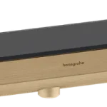 Hansgrohe Rainfinity 500 fali kimenet integrált polccal, bal oldali zuhanytartóval, szálcsiszolt bronz 26843140Hansgrohe Szuper ajánlat