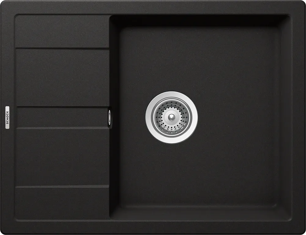 Schock Ronda D-100L Cristalite mosogató, fekete ROND100LNEROSCHOCK Prémium