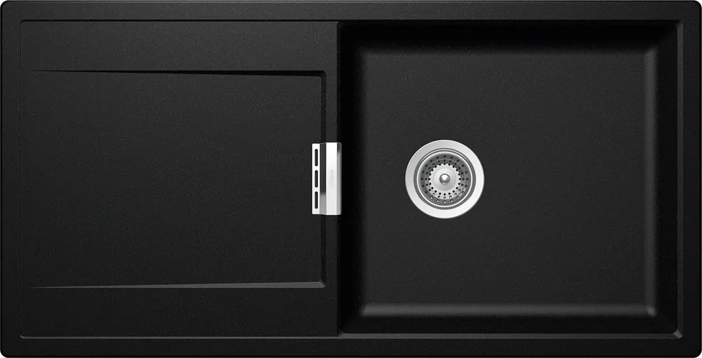 Kiárusítás Schock Mono D-100L Cristadur mosogató, metalizált fekete MOND100LMAGMSCHOCK