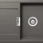 Schock Mono D-100L Cristadur mosogató, sötétszürke MOND100LSILVSCHOCK Kedvezmény
