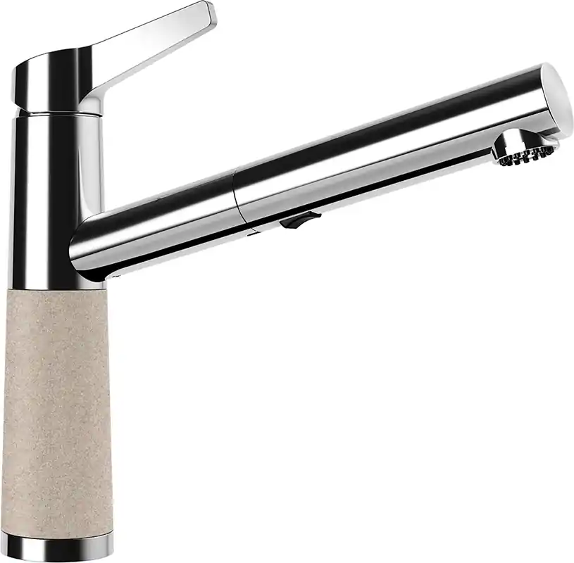 Kihagyhatatlan ajánlat Schock SC-510 Cristalite kihúzható fejes mosogató csaptelep, homok 554120SABBSCHOCK