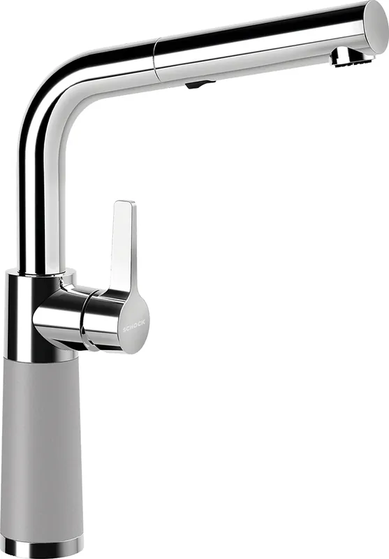 Szuper ajánlat Schock SC-540 Cristalite kihúzható fejes mosogató csaptelep, szürke 557120CROMSCHOCK