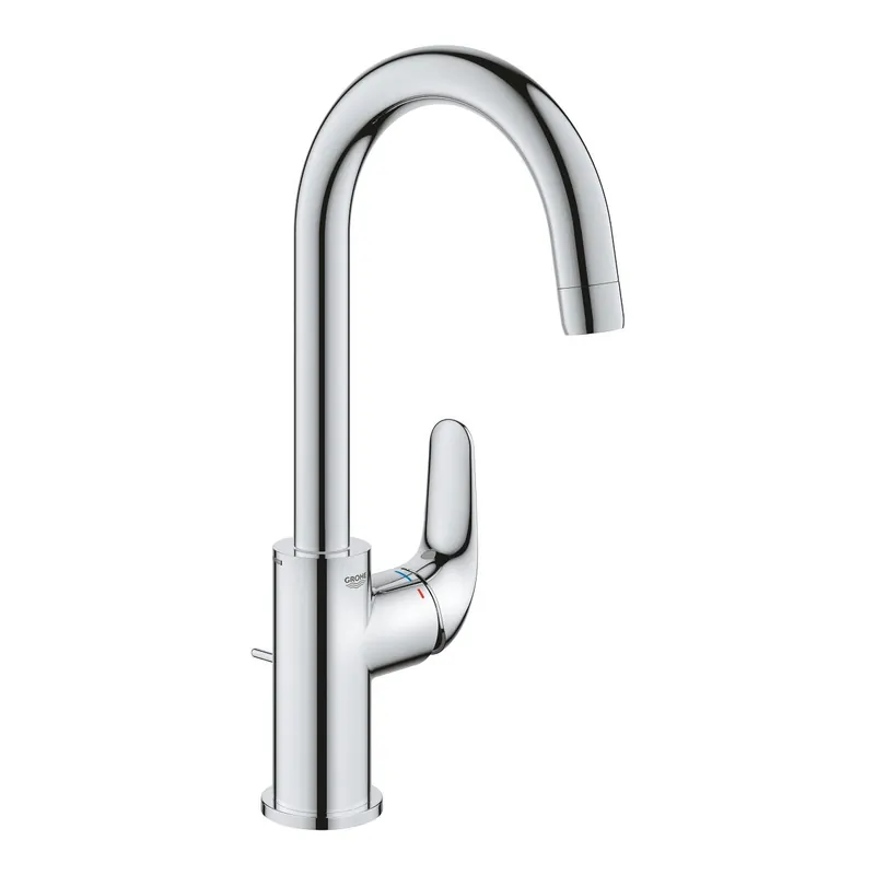 GROHE Swift egykaros magasított mosdócsaptelep leeresztővel, Cold Start-os L-es méret, króm 24330001Grohe Szezonális akció