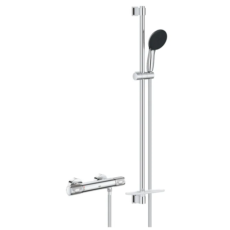 Grohe Precision Feel termosztátos zuhanycsaptelep zuhanyszettel, króm 34853001Grohe Szezonális akció