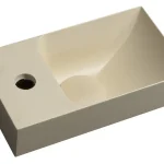 Azonnali szállítás Sapho PICCOLINO 31x17 cm balos betonmosdó, sárga PK30022Sapho