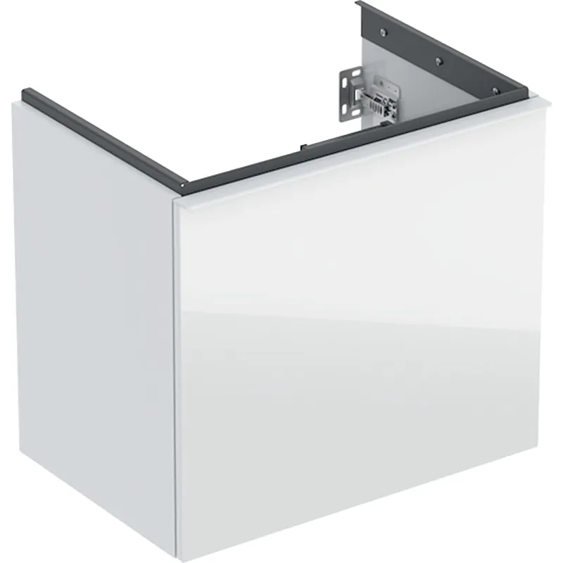 Geberit Acanto 60 cm rövidített alsó szekrény mosdóhoz, üveg fehér 503.008.01.2Geberit Biztonságos vásárlás