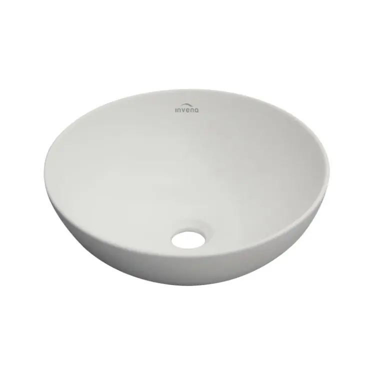 Akciós ár Invena Dokos pultra ültethető mosdó 39,5 cm, matt fehér CE-19-001-CInvena