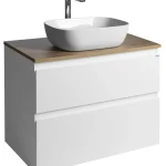 Sapho AQUALINE ALTAIR 78,5 cm mosdótartó szekrény pulttal, fehér/emporio tölgy AI280-02Aqualine Vedd meg online