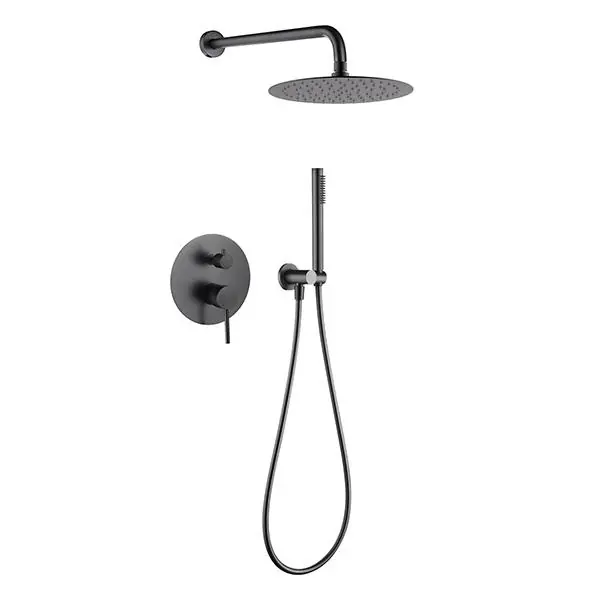 Biztonságos vásárlás AREZZO design PALMFIELD falsík alatti zuhanyszett, gun metal AR-1160GMArezzo Design