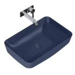 Expressz kézbesítés AREZZO design NOMIA 50x39 cm pultra ültethető mosdó, matt kék AR-146053Arezzo Design