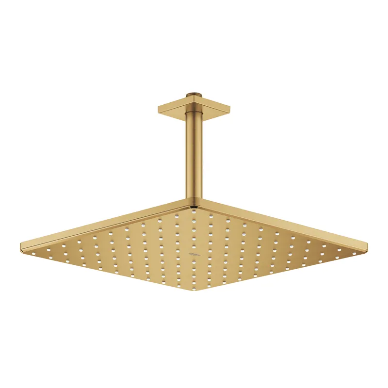 Expressz szállítás Grohe Rainshower Mono 310 Cube fejzuhany készlet mennyezetre 142 mm, 1 funkciós brushed cool sunrise 26566GN0Grohe